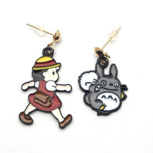 Spirited Away Totoro & Mei Earrings - ghibli.store
