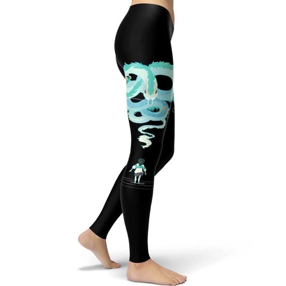 Spirited Away Haku Legging Style 2 - ghibli.store