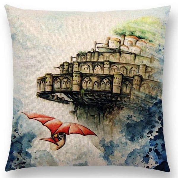 Studio Ghibli Watercolor Throw Pillow Cover Ghibli Store ghibli.store