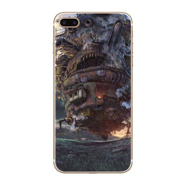 Howls Moving Castle Transparent Cover For iPhone - ghibli.store