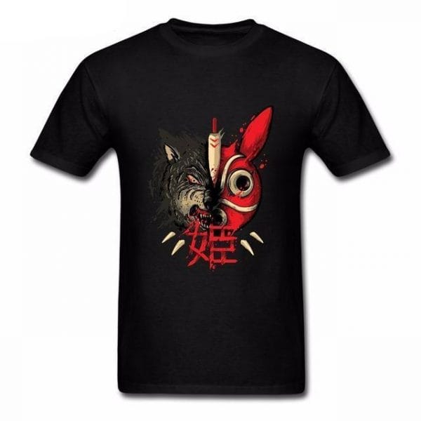 Princess Mononoke Mask & Wolf T shirts Ghibli Store ghibli.store