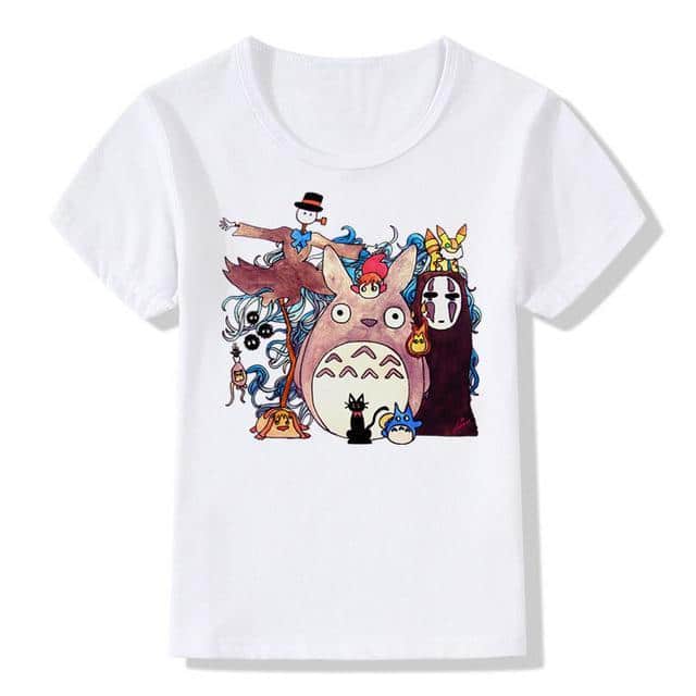 Studio Ghibli Characters Kid T shirt - ghibli.store