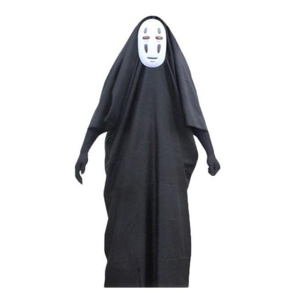 Spirited Away No Face Kaonashi Costumes Cosplay Black Mask S