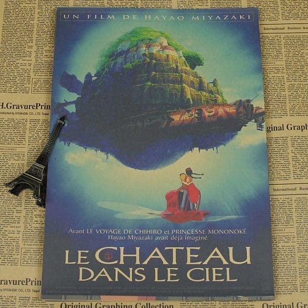 Laputa: Castle in the Sky Kraft Paper Poster Ghibli Store ghibli.store