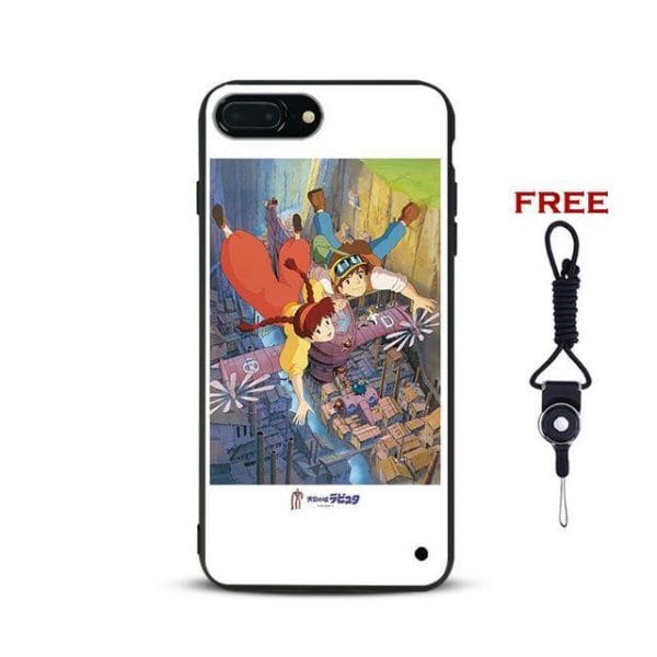 Laputa: Castle in the Sky Phone Case Free Strap For iPhone (8 Styles) Ghibli Store ghibli.store