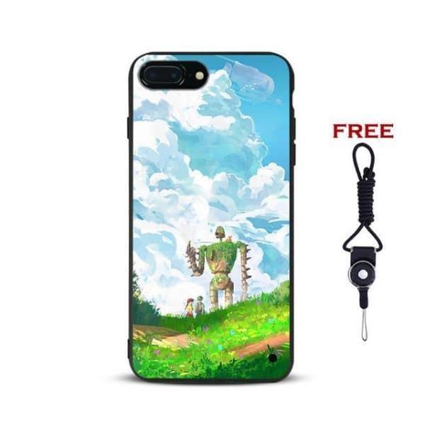 Laputa: Castle in the Sky Phone Case Free Strap For iPhone (8 Styles) - ghibli.store