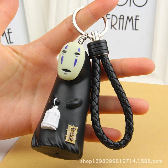 Spirited Away Gold Color Keychain Accessories No Face Umbrella B