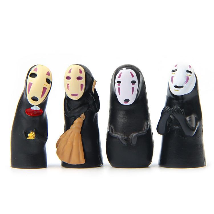Kaonashi No Face Spirited Away Mini PVC Decoration Toy 4Pcs/lot - ghibli.store
