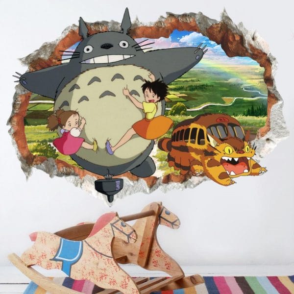 My Neighbor Totoro Colorful 3D Wallpaper - ghibli.store