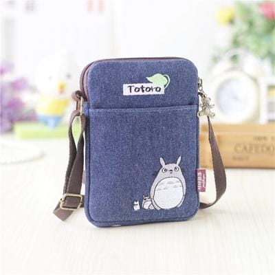 Totoro Canvas Messenger Bags Cartoon for Students 2023