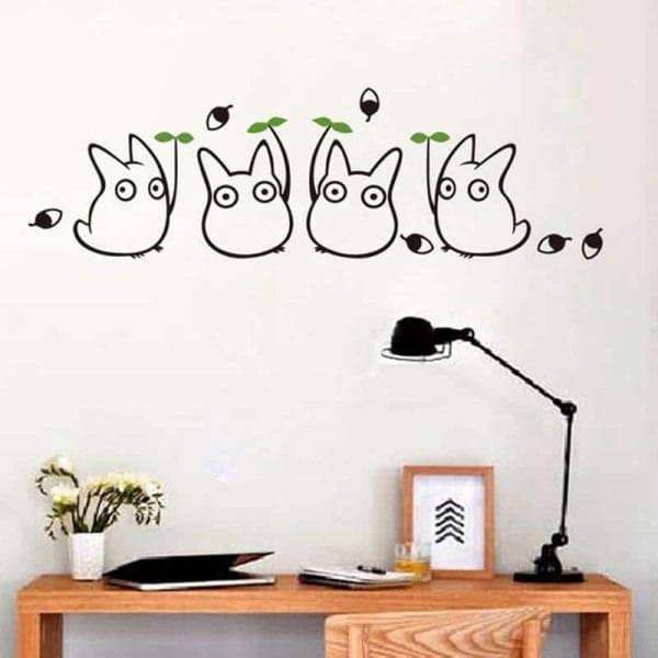 My Neighbor Totoro Cute Wall Decals - ghibli.store