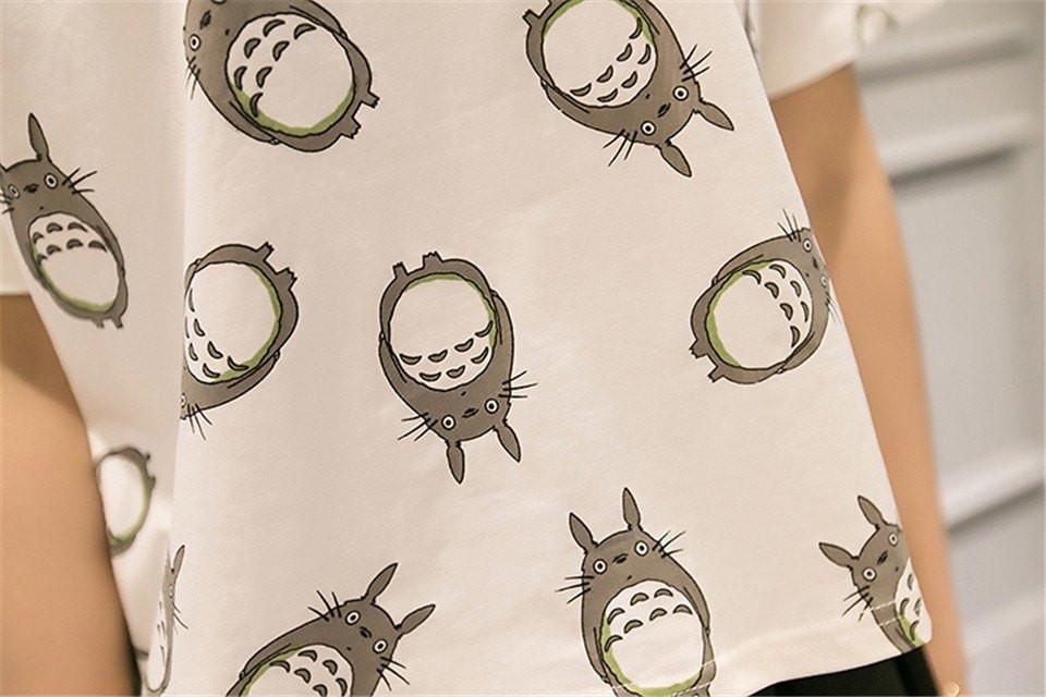 Totoro Print T Shirt For Women Ghibli Store ghibli.store