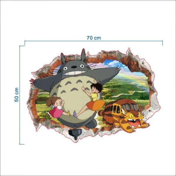 My Neighbor Totoro Colorful 3D Wallpaper Ghibli Store ghibli.store