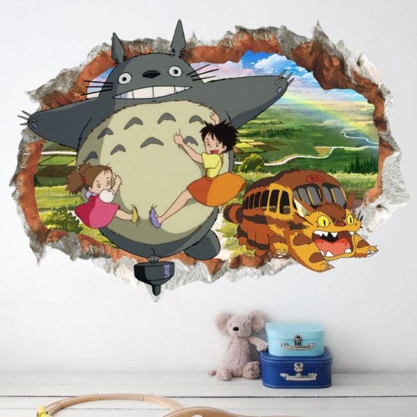 My Neighbor Totoro Colorful 3D Wallpaper Ghibli Store ghibli.store