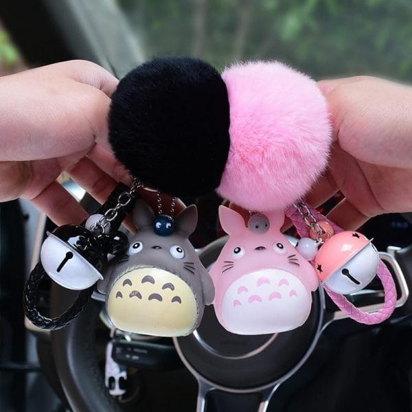 My Neighbor Totoro Fur Ball Keychain Ghibli Store ghibli.store