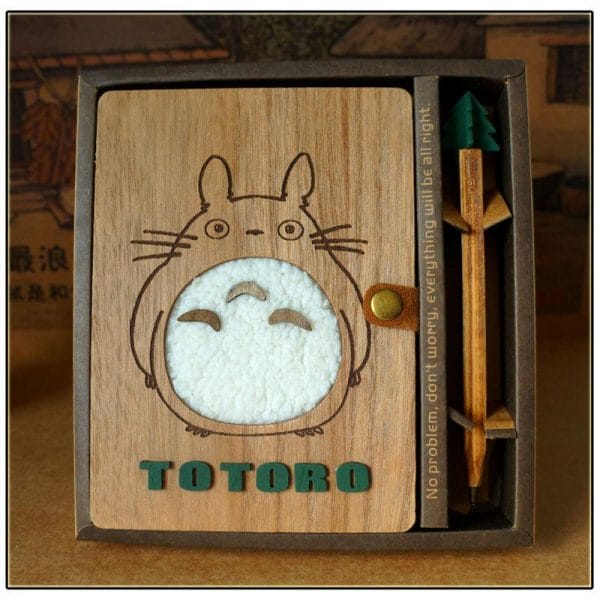 My Neighbor Totoro Wooden Notebook Ghibli Store ghibli.store