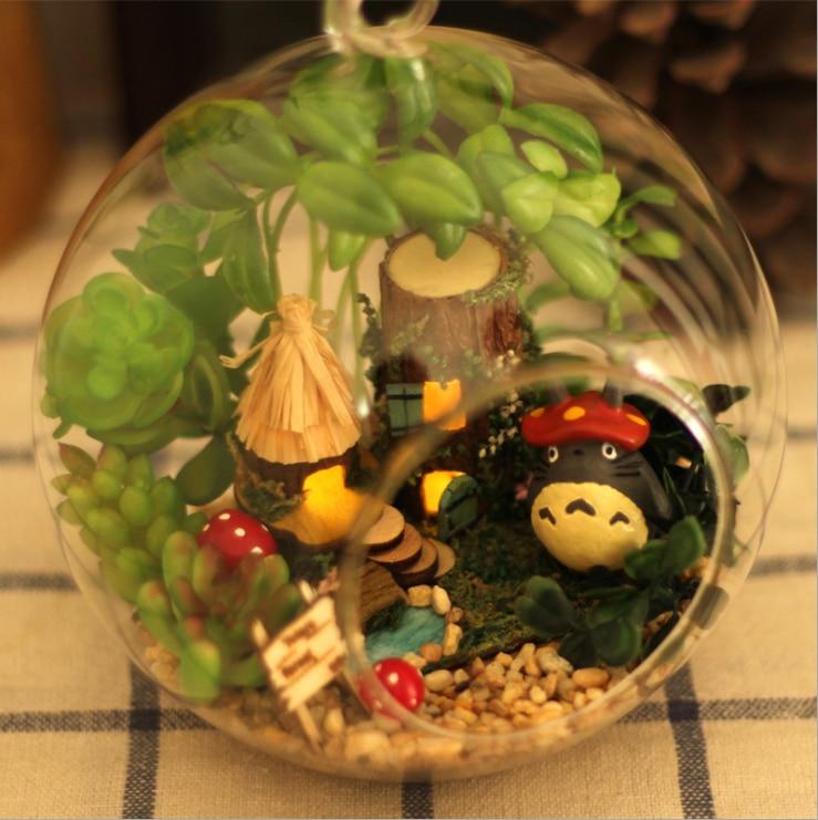My Neighbor Totoro Cute DIY Glass Ball Doll House for Christmas Gift - ghibli.store