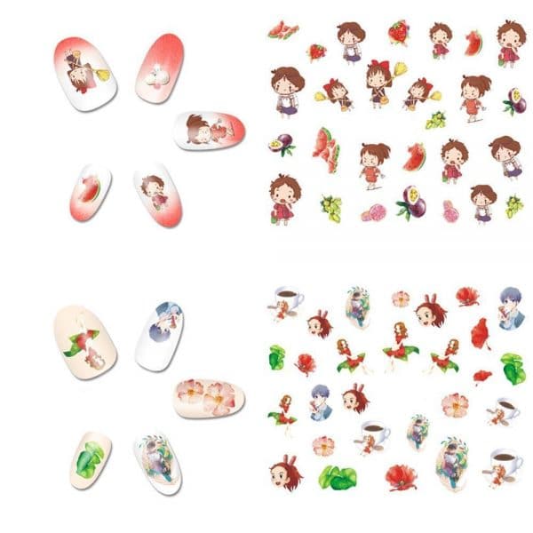 Ghibli Studio Character Nail Sticker 12pcs/lot - ghibli.store