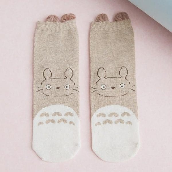My Neighbor Totoro Socks with Fluffy Ears Harajuku Style 5 Colors - ghibli.store