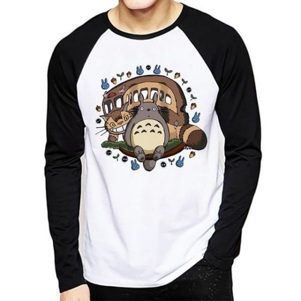 Studio Ghibli Long Sleeve Raglan T-Shirt 10 Styles Ghibli Store ghibli.store