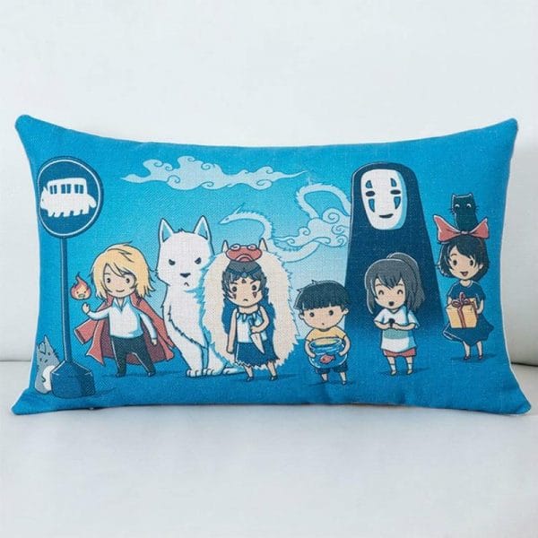 Studio Ghibli Cute Characters Pillowcase 30x50 cm - ghibli.store