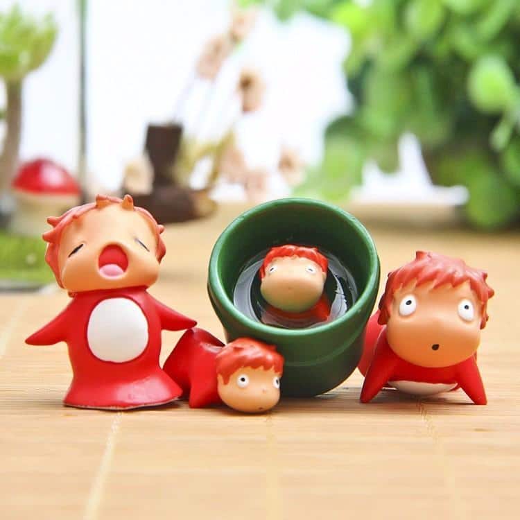 Ponyo on the Cliff by the Sea Toy Garden Decor - ghibli.store