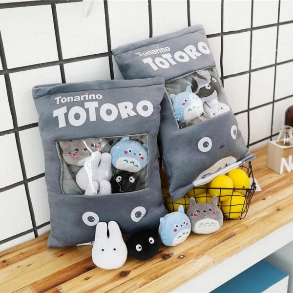 My Neighbor Totoro Hand Warmer Plush Pillow With Coloring Blanket Ghibli Store ghibli.store