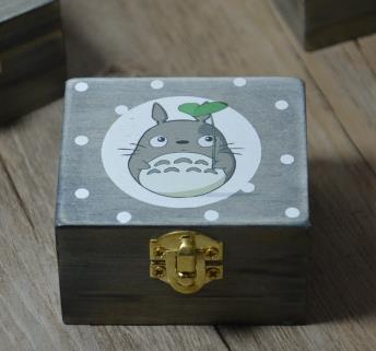 Totoro wooden music box - ghibli.store