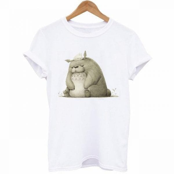 Cute Totoro Print T-Shirt For Women 12 Styles - ghibli.store