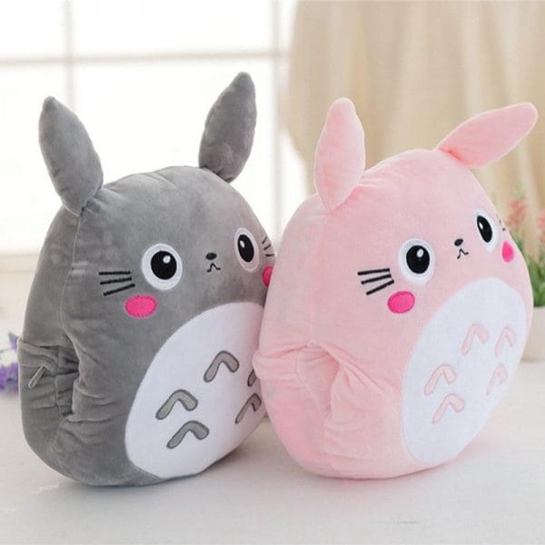 My Neighbor Totoro Hand Warmer Plush Pillow With Coloring Blanket - ghibli.store