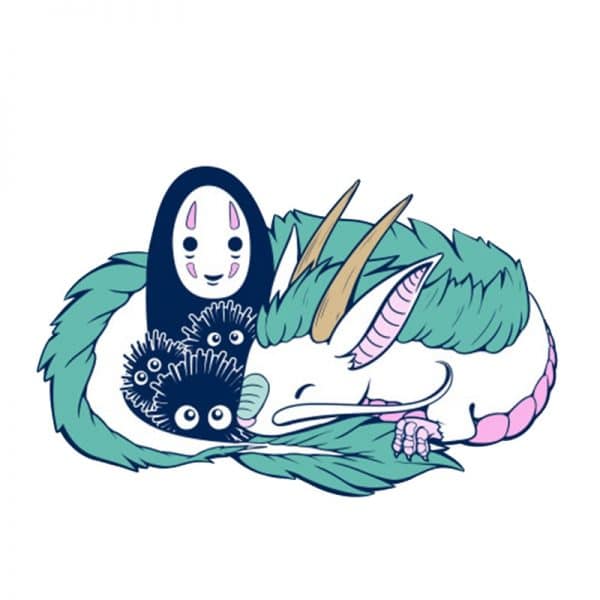 Spirited Away No Face, Haku and Chihiro Badge Pins Ghibli Store ghibli.store