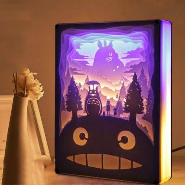 My Neighbor Totoro 3D Paper Carving Art Lamp Ghibli Store ghibli.store