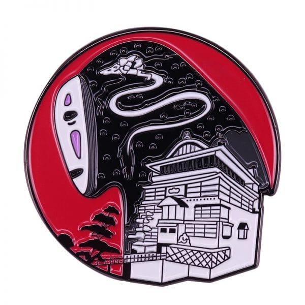 Spirited Away Kaonashi No Face Bathhouse Badge Pins Ghibli Store ghibli.store
