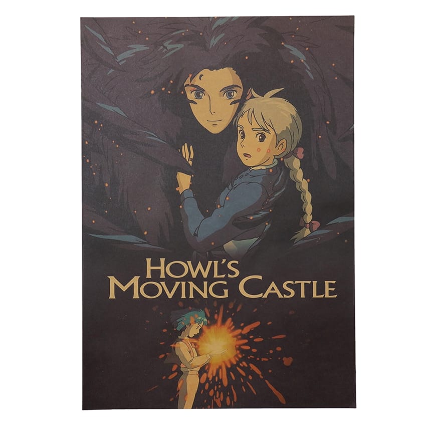 Howl’s Moving Castle Howl and Sophie Kraft Paper Poster