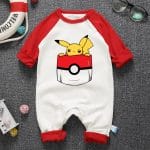 Pokemon Pikachu Long Sleeve Baby Onesies