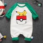 Pokemon Pikachu Long Sleeve Baby Onesies Ghibli Store ghibli.store