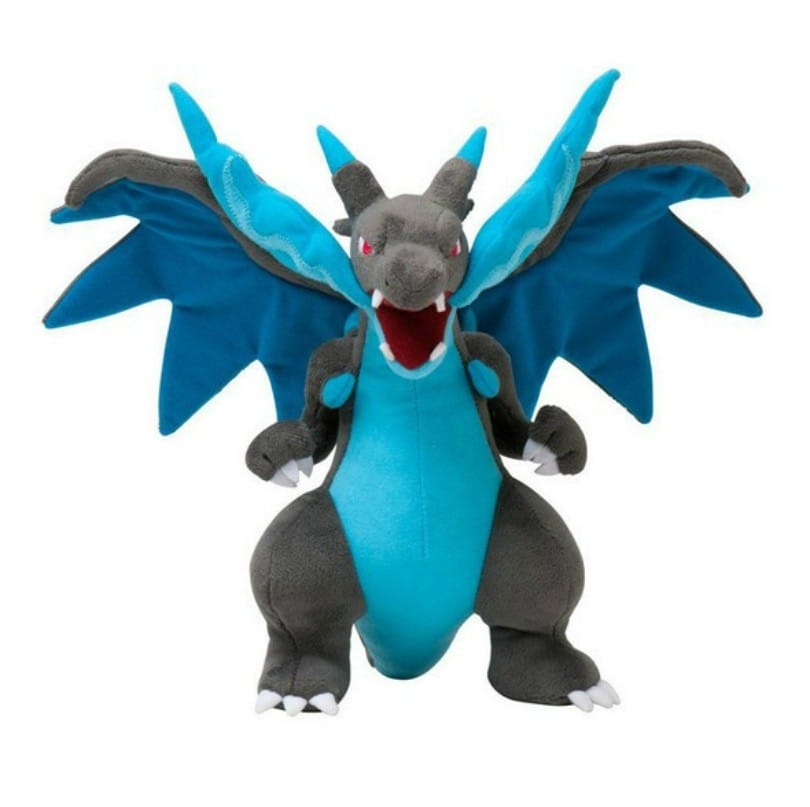 Pokemon Mega Charizard X Plushie 25cm - Ghibli Store