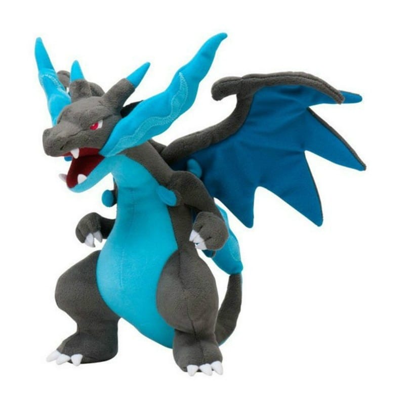 Pokemon Mega Charizard X Plushie 25cm - Ghibli Store