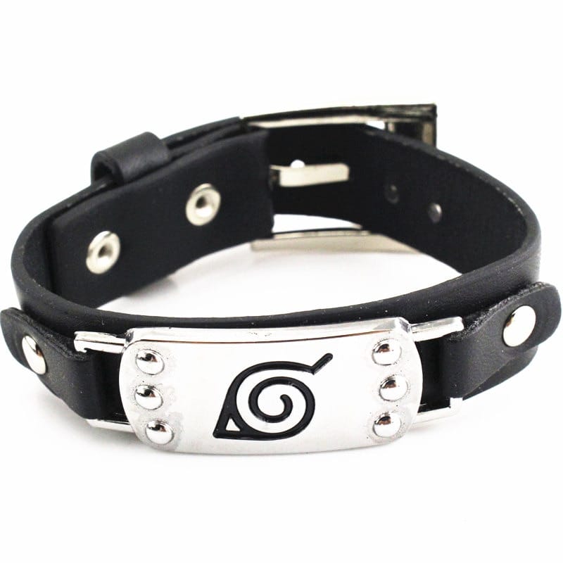Acheter Bracelets de manchette avec Logo Anime Naruto Konoha
