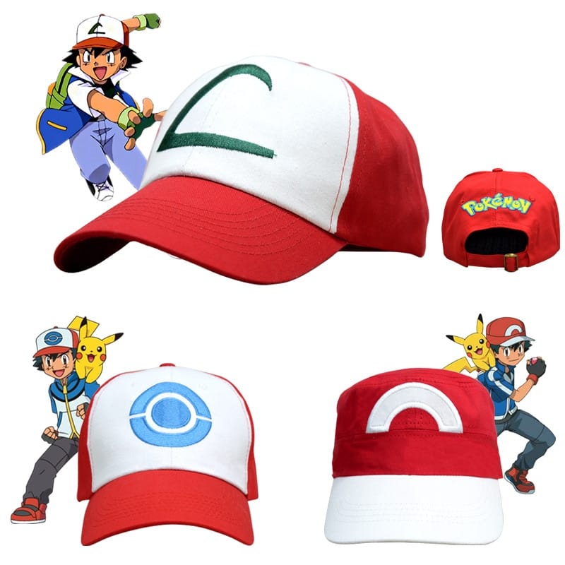 Pokemon Ash Ketchum Cosplay Caps 4 styles - Ghibli Store