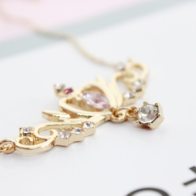 Sailor Moon Heart Crown Metal Pendant Necklace