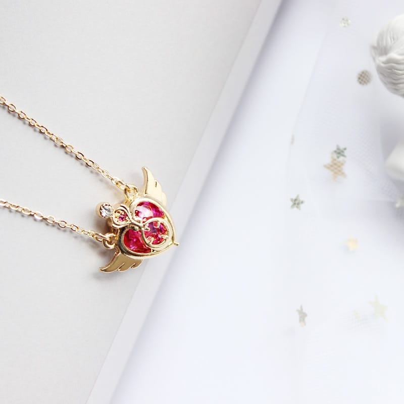 Anime Sailor Moon 6cm/2.4" Moon Pattern Pendant Necklace Cosplay ☆ 