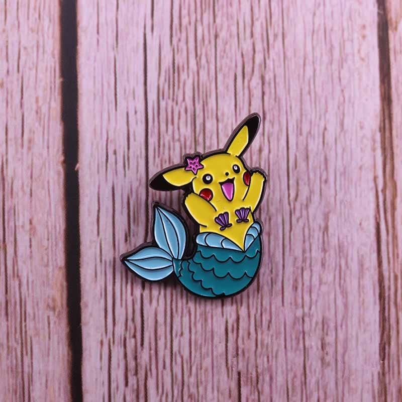 Pokemon Mermaid Pikachu Badge Pins