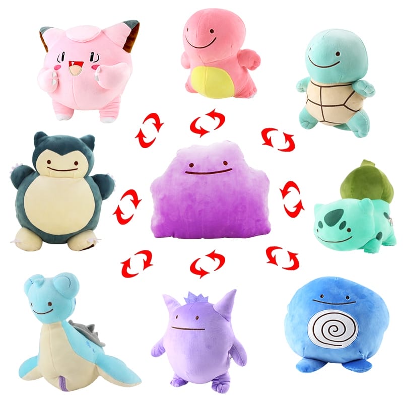 Ditto Plush Toys Soft Stuffed  Pokemon Snorlax Plush Pillow