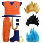 Dragon Ball Z Son Goku Halloween Cosplay Costumes With Accessories