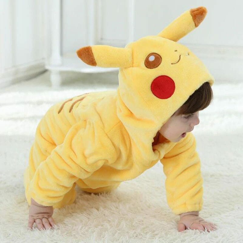 Pokemon Pikachu Halloween Cosplay Baby Onesie