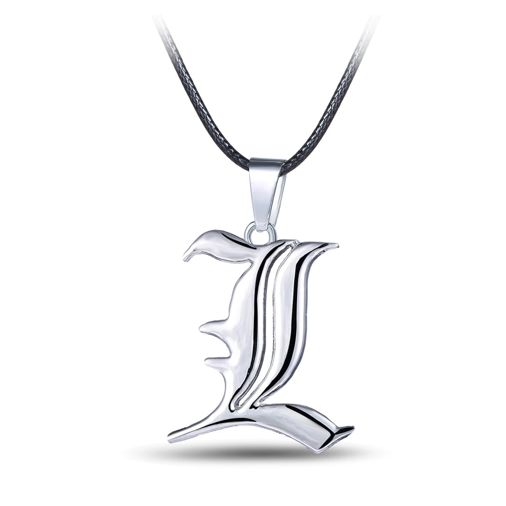 Death Note L Logo Pendant Necklace