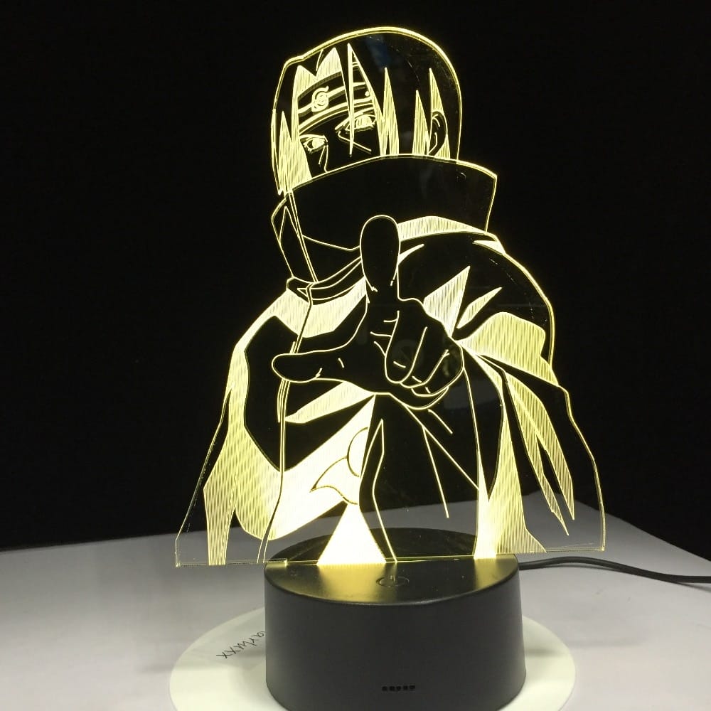 Naruto Uchiha Itachi 3D Led Night Light 7 Colors Changing Ghibli Store ghibli.store