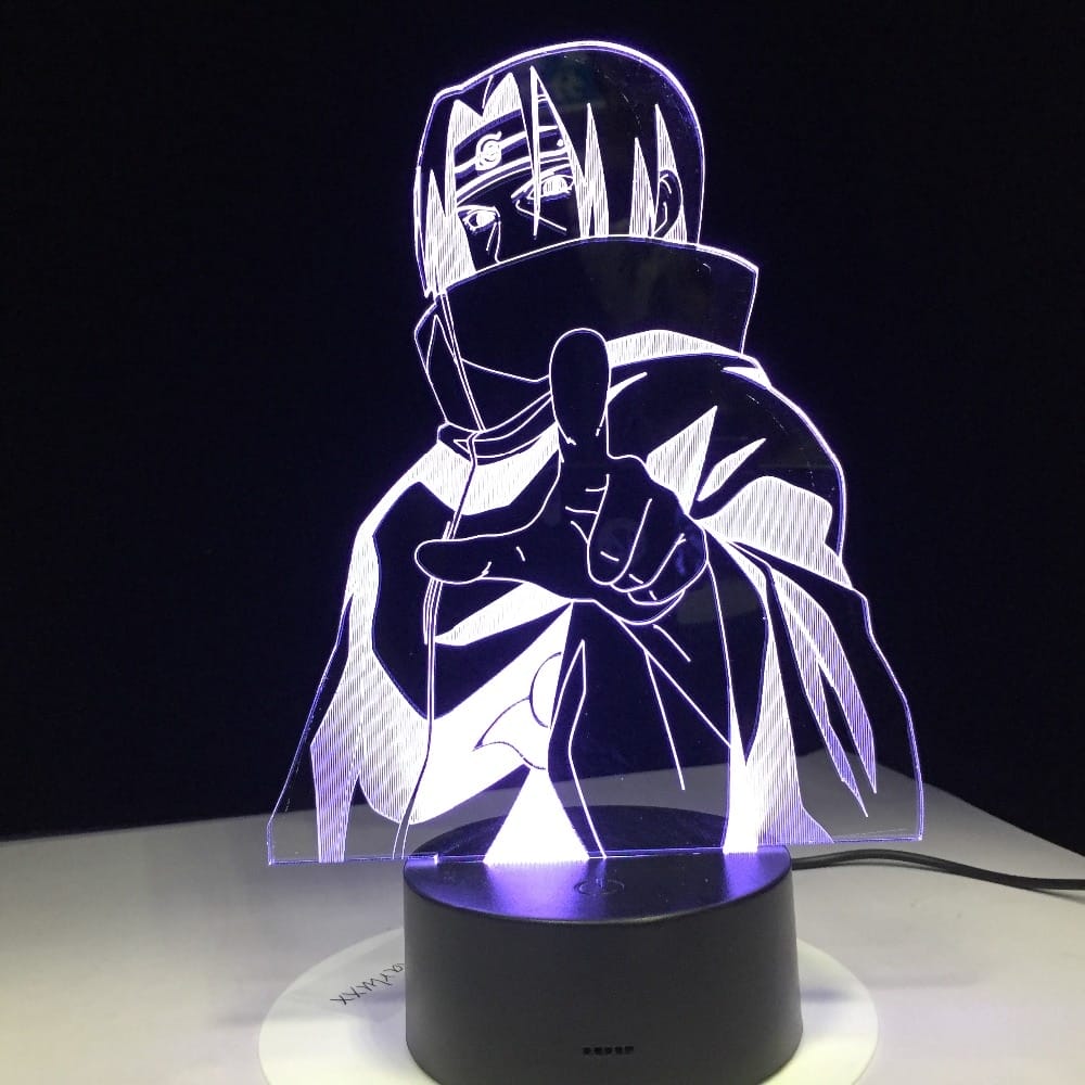 Naruto Uchiha Itachi 3D Led Night Light 7 Colors Changing