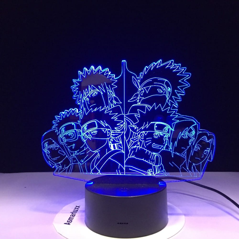 Naruto Team 3D Led Night Light 7 Colors Changing
